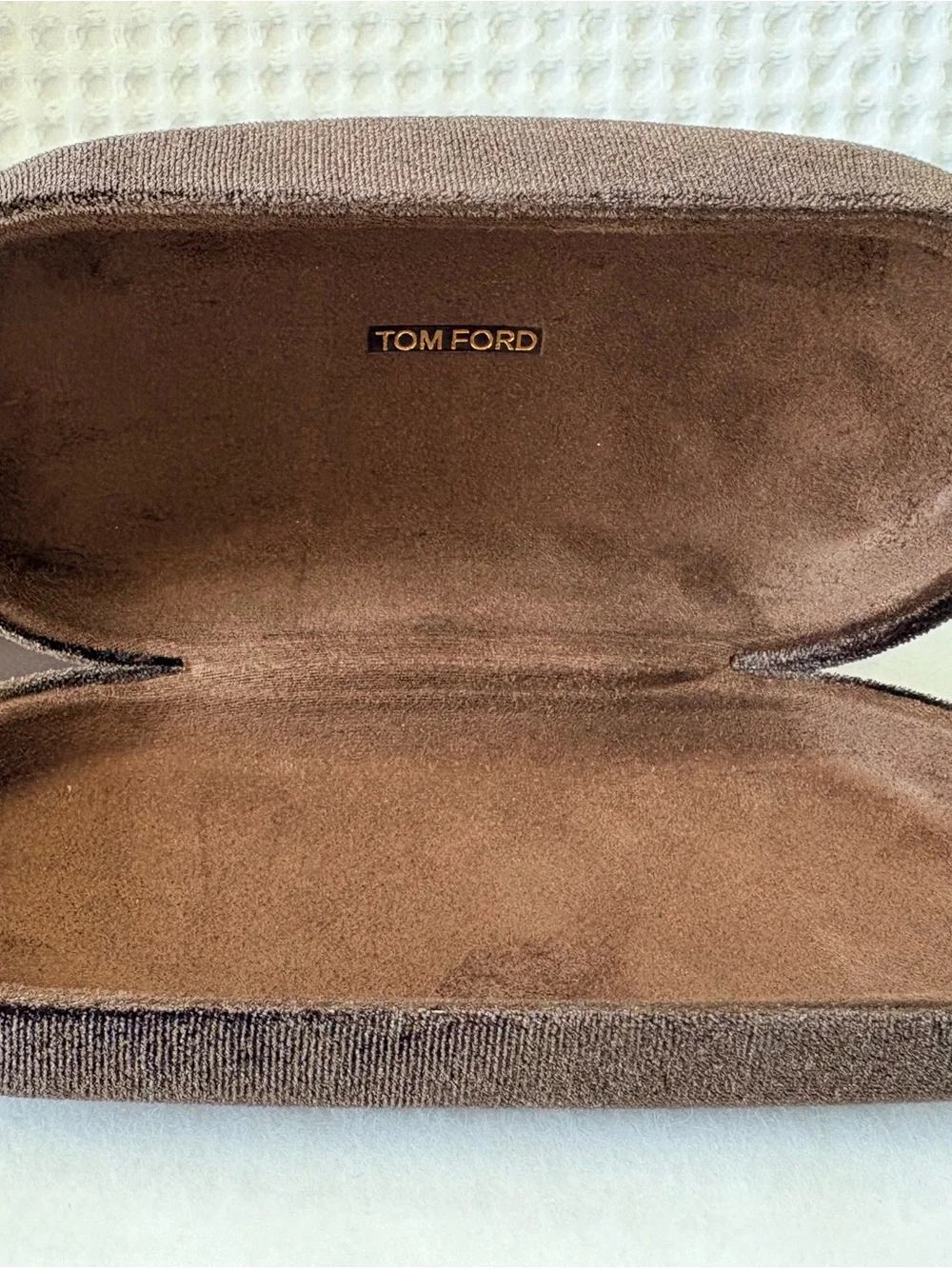 NEW AUTHENTIC TOM FORD X-LARGE EYGLASSES BOX VELOUR CASE SEALED CLOTH DOCUMENTS